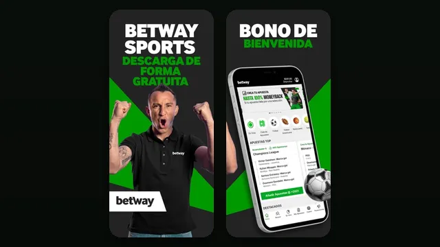 Capturas oficiales de la app de Betway en la App Store de Costa Rica; en la tienda de Honduras no aparece
