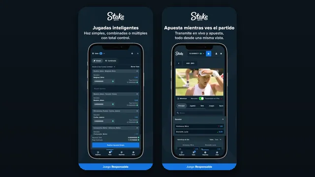 Capturas oficiales de la app Stake Sports en la App Store de Honduras