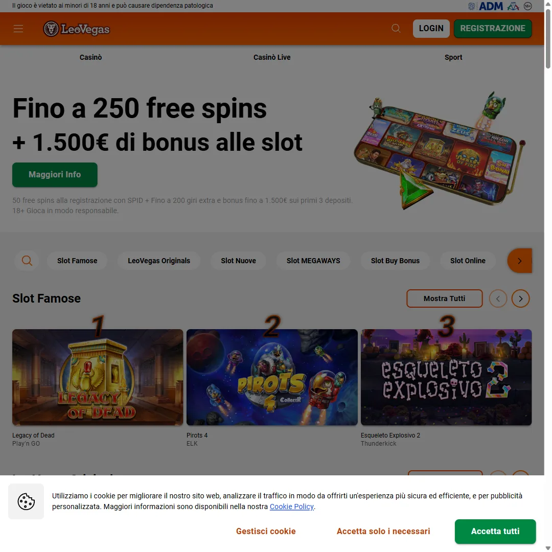 Leovegas — casa de apuestas